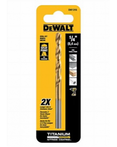 1/4 in. Titanium Drill Bit DW1316 (Each)