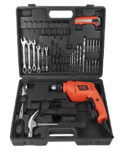 13mm Black&Decker Impact Drill with tool box kit 550W HD565K (Each)