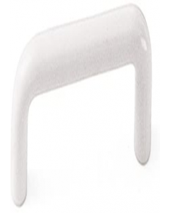 3 in. White Plastic Cabinet Pull (Each)