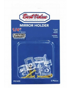 1/4 in. Mirror Clip (Each)
