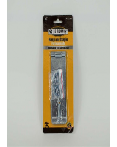 4 in. Zinc Hasp and Staple (Each)