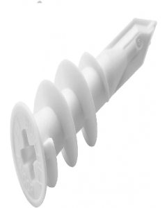 #6 Plastic Self Drilling Hollow Wall Screw Anchor 1 pc. (Each)