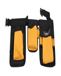 129 cm. X 26 cm. 5 Pouch Tool Belt Black And Yellow (Each)