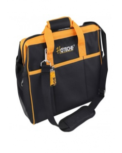 19 in. Heavy Duty Tool Bag Black And Orange (Each)