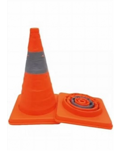 18 in. Orange Foldable Safety Cone (Each)