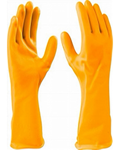 Large Yellow PVC Gloves (Each)