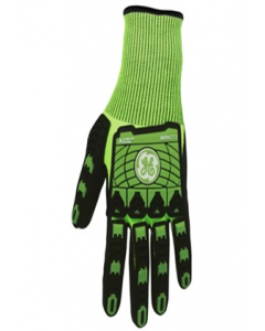 Black And Green Extra Large Work Gloves (Each)