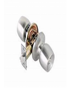Satin Stainless Steel Malaga Knob Entry Lock (Each)