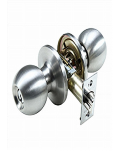 Satin Stainless steel  Avila Knob Entry Lock (Each)