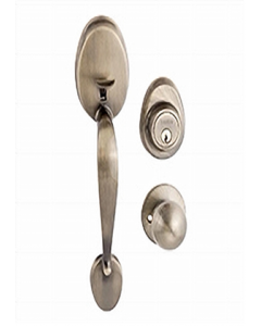 Antique Brass Knob Handleset Lock (Each)