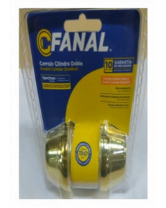 Gold Finish Deadbolt lock  90480-002 (Each)