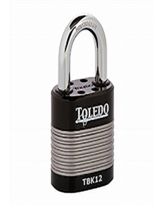 44 mm. padlock laminated high security black (Each)