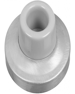 Chrome Finish Wall Mount Door Stop (Each)