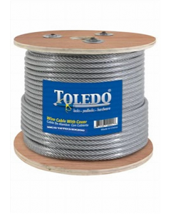 5/16 in. Clear Vinyl Coated Flexible Steel Cable (Feet)