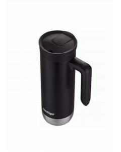 20 oz. Black Snap Seal Lid Insulated Traveller Mug With Handle (Each)