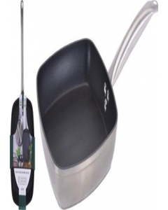 26 cm. Silver Finish Non-Stick Square Frying Pan (Each)