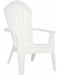 1 pc. Plastic White Chair (Each)