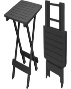 1 pc.Plastic Black Folding Table (Each)