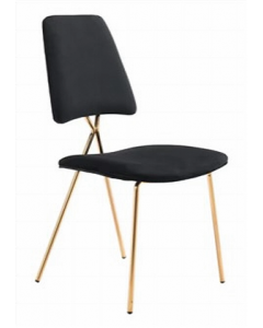 1 pc. Black/Gold Finish Chair (Each)