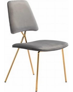 1 pc. Grey/Gold Finish Chair (Each)