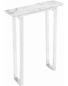 1 pc. White And Silver Finish Table (Each)