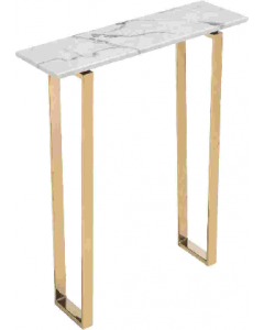 1 pc. White And Gold Finish Table (Each)