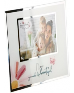 Silver 9.25 in. X 7.25 in.Glass Encase Photo Frame (Each)