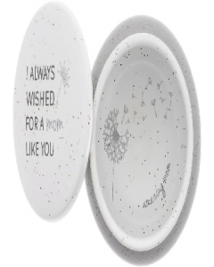 3.5 in. White Round CeramicTrinket Box (Each)