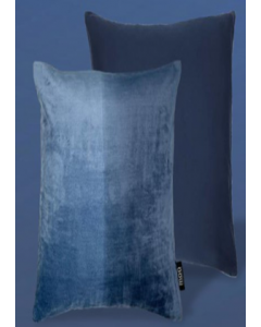 Blue Wing Teal Ombre Velvet Cushion (Each)