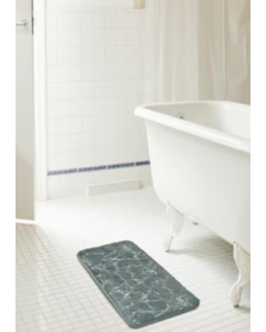 20 in. X 40 in. Charcoal And Silver Finish Rug (Each)