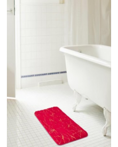 20 in. X 40 in. Red And Gold Finish Rug (Each)