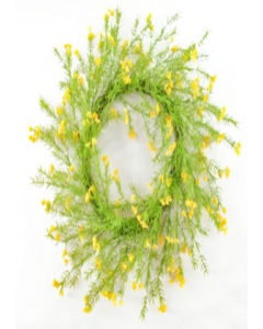 22 in. Artificial Flower Wreath (Each)