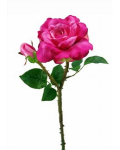 20 in. Pink Artificial Rose (Each)