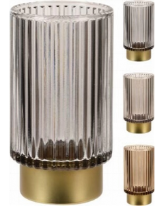 13 cm X 8 cm Transparent Glass Tealight Holder (Each)