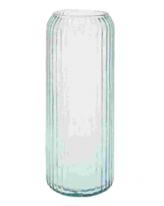 14.5 cm.  X 37 cm. Glass Vase (Each)