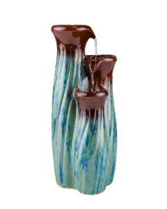 FOUNTAIN GIL1696 7X6X11" T/TOP BLUE SPEC CERAMIC (Each)