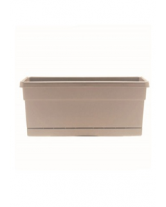 24 in. Taupe Plastic Planter (Each)