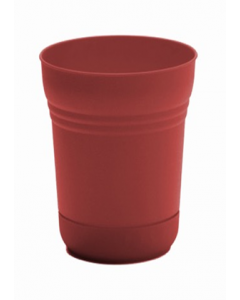 7 in. Red Plastic Planter (Each)