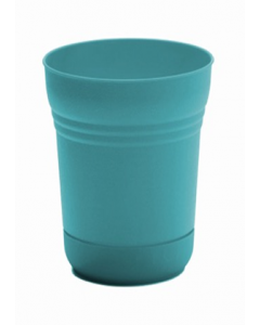 7 in. Teal Plastic Planter (Each)