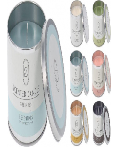 Scented Wax Candle In Cylindrical Jar With Lid (Each)