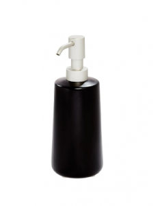 Matte Black Refillable Liquid Soap Pump Bottle (Each)