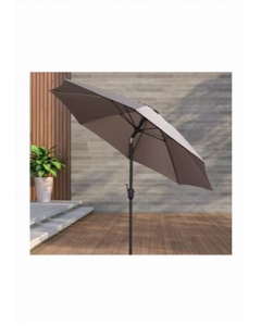 1 pc. Polyester Taupe Outdoor Umbrella (Each)