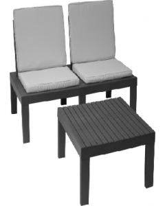 3 pc. Makarena Garden Set with Cushion (Each)