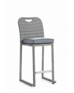 1 pc. Wicker Grey Tall Bar Chair (Each)