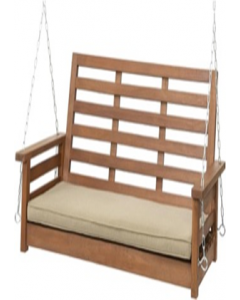 1 pc. Wood Brown Hanging Swing Bench (Each)