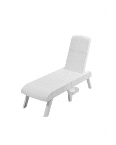 1 pc. White Chaise Lounge (Each)