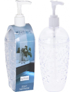 8xH18cm Clear Soap Dispenser Dia (Each)