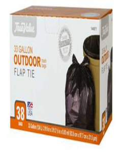 38 pc. 33 gal. Plastic Trash Bag (Each)