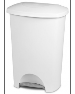 11 gal. Plastic Step-on Wastebasket 1096 (Each)