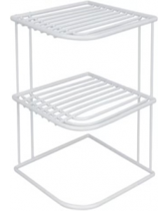 White Corner Plate Shelf (Each)